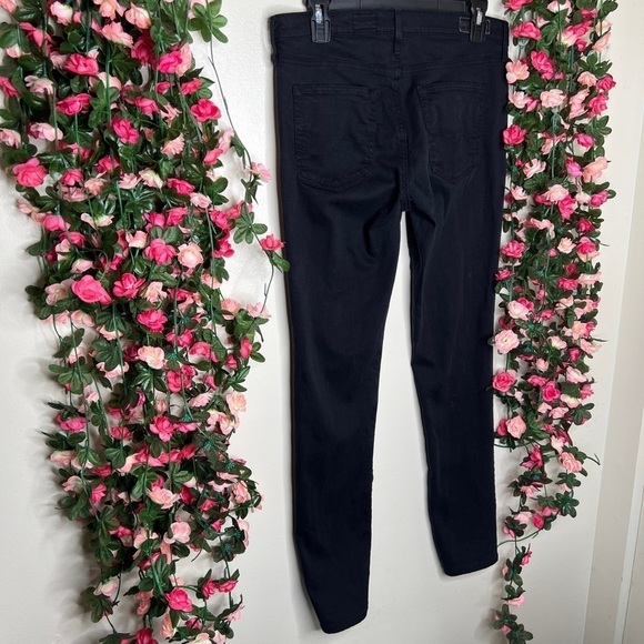 Adriano Goldschmied Black Denim The Prima Jeans Cigarette Leg Denim Women’s 29R - Picture 5 of 16